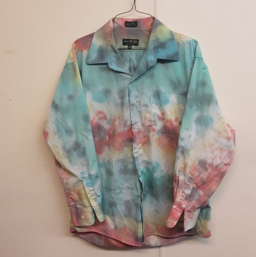 Tie dyed button up